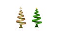 creative simple abstrack Christmas trees