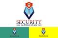 Security protection company logo Royalty Free Stock Photo