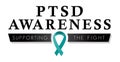 PTSD Awareness Ribbon | Post Traumatic Stress Disorder Icon Royalty Free Stock Photo