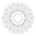 Coloring madalas. adult coloring . madalas coloring on white background. Mandalas art therapy & healing