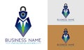 Security protection company logo icon Royalty Free Stock Photo