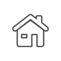 Home Vector Design on White Background Royalty Free Stock Photo