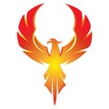 Phoenix Eagle Logo Red Gradation