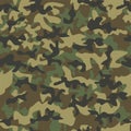 Vector pattern of army dress. Royalty Free Stock Photo