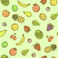 Fruits set pattern