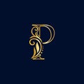 Elegant and luxury initial line P