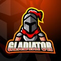 Gladiator mascot esport logo design