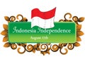 August 17th Indonesia Independence Day Sign