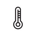 Thermometer COVID Protection Equipment icon outline vector. isolated on white background