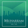 Happy muharram background, Happy New Hijri Year 1442 Royalty Free Stock Photo