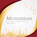 Happy New Hijri Year 1442. Royalty Free Stock Photo