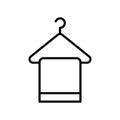 clothing hanging icon black