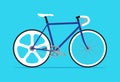 Fixed gear bicycle, Fixie bike, Simple flat design