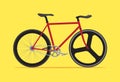 Fixed gear bicycle, Fixie bike, Simple flat design