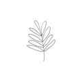 Simple continous line art vector design