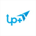 Up Logo exclusive design exelent inspiration Royalty Free Stock Photo