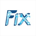 Wrench fix exclusive logo design inspiration exelent Royalty Free Stock Photo