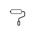 Paint roller vector illustration Royalty Free Stock Photo