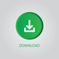 Download icon button design vector Royalty Free Stock Photo
