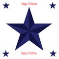 Christmas star design for coming festival Royalty Free Stock Photo