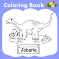 Illustrator of coloring book dinosaur Jobaria