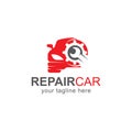 Car logo design template.Automotive spare parts store.Garage service icon Royalty Free Stock Photo