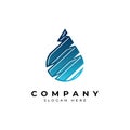 Creative water drop logo.abstract water symbol