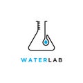 Laboratory icon technology,test tube symbol logo design