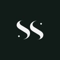 Double S icon.Letter S S icon logo design template.creative initial S S symbol