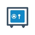 Locker vaulted,Deposit, safe, icon vector illustration