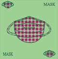 Beautiful flower design mask for you