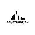 Building construction logo.Architecture icon design inspiration