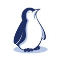 Modern professional penguin logo illustration.