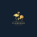 Flamingo logo design. modern simple design