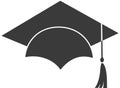 Icon of a Master degree hat isolated on the white background