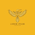 luxury phoenix logo concept. best phoenix bird logo design