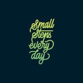 Hand lettering small steps every day