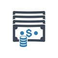 Cash, finance, money, profit, currency, dollar, payment,income,invest,coin icon vector illustration