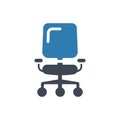 Chair furniture office chair, swivel,relax,sofa,sit,seat,business,office icon vector illustration