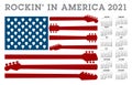 Rocking in America.  A 2021 calendar Royalty Free Stock Photo