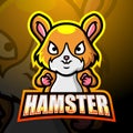 Hamster mascot esport logo design