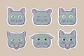 Cute Cat Emoji Vector Art