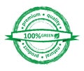 Grunge stamp of 100% natural product Royalty Free Stock Photo