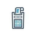 Tax machine ,Calculator , receipt , tax , calculator icon vector illustration