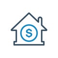 Home loan , house loan ,house ,loan ,property , icon vector illustration