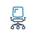 Chair , furniture ,office chair , icon vector illustration