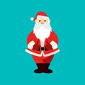 Cute santa claus character isolated on background