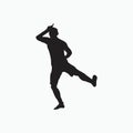 Take the L celebration - soccer goal celebration silhouette