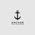 Logo icon anchor Logo Design.