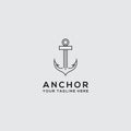 Logo icon anchor Logo Design.